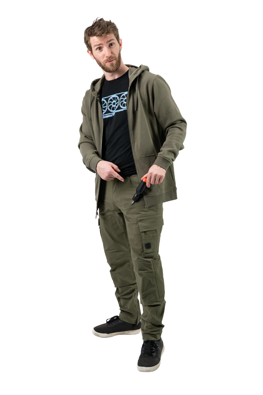 Linus in cargo gear
